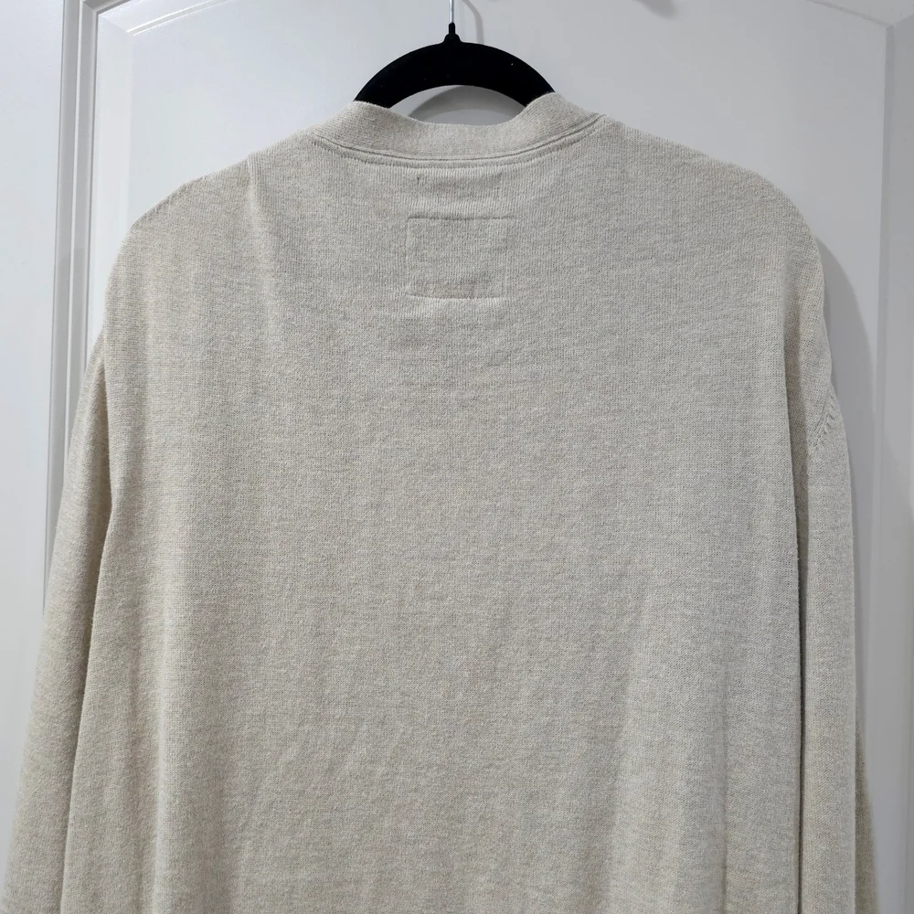 Men's Light Beige Cardigan Sweater, Big & Tall 2XL, Nwt Preppy Grandpacore